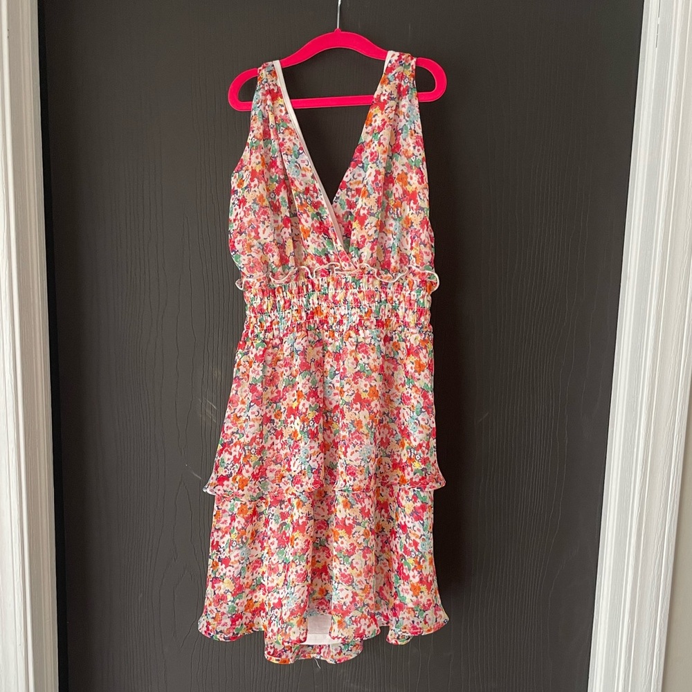 Floral halter top dress
